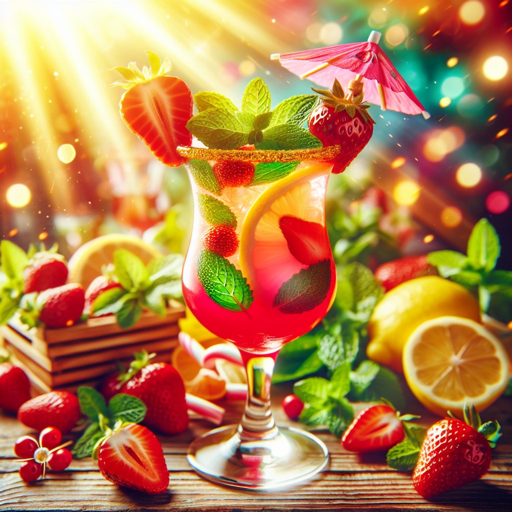 Ly cocktail Soju Hàn Quốc đẹp mắt với trái cây