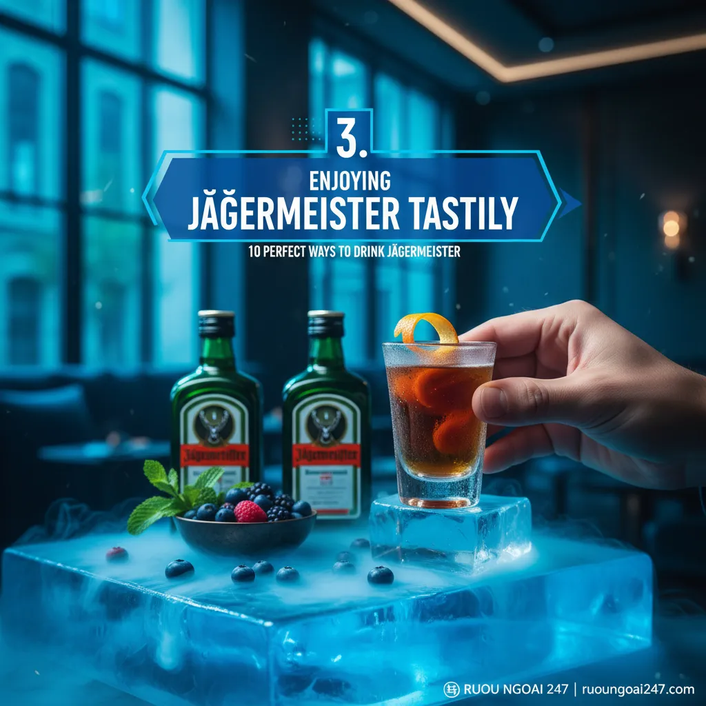 3. Uống Jagermeister ngon