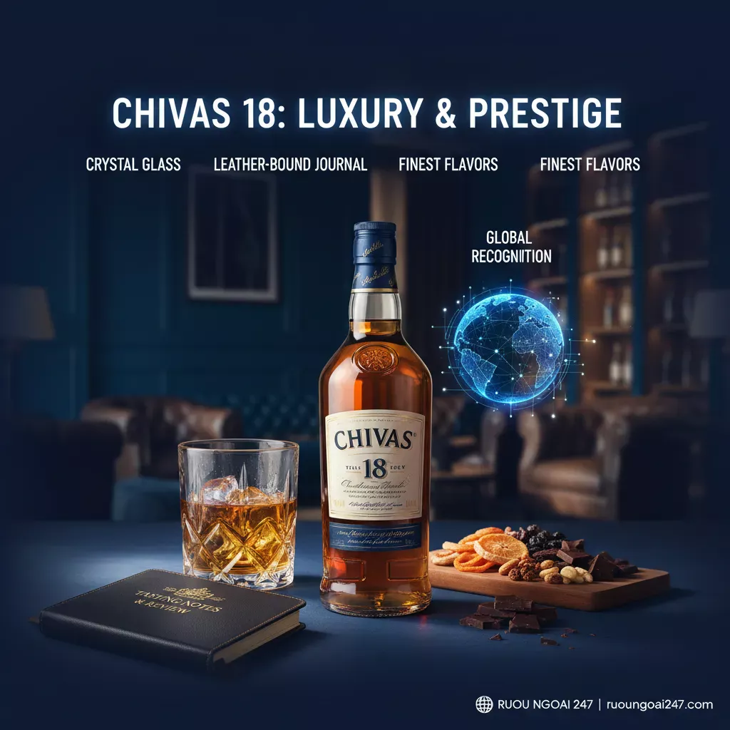 Review Chivas 18 – Sang trọng & đẳng cấp whisky Scotch 1 Dựa trên tiêu đề "Review Chivas 18 – Sang trọng & đẳng cấp whisky Scotch", đây là 4 từ khóa ảnh độc đáo: